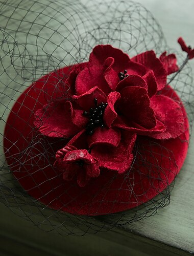  tocados sombrero derby de kentucky cubo de terciopelo otoño sombrero de boda sombrero pastillero carrera de caballos día de las damas copa de melbourne cóctel real astcot flor elegante con tocado de