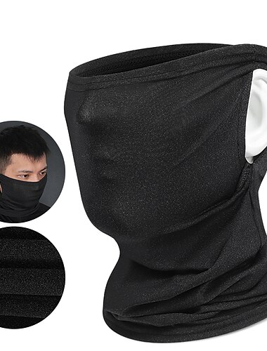  Radfahren Mütze Sportmaske Kopfbedeckung Hals Gamaschen Feste Farbe Schweißableitend Schnelltrocknend Fahhrad / Radsport Schwarz Dunkelgrau Grau Sommer für Unisex Erwachsene Fahhrad Feste Farbe 1