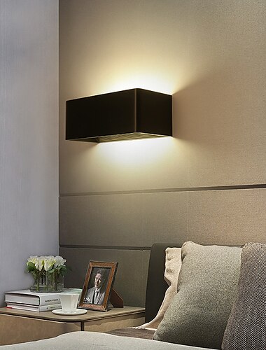  Lightinthebox lámpara de pared interior moderna luces de pared de metal para dormitorio led 220-240v 10 w