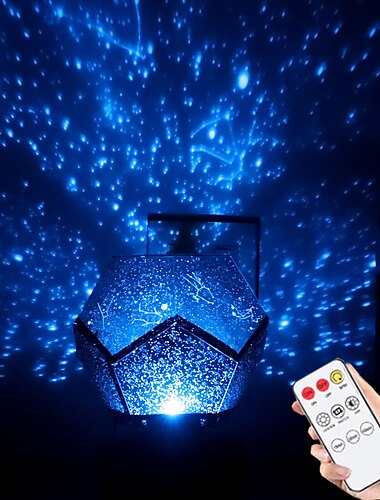  galaxy star projector starry sky 3 colors led night light التحكم عن بعد تدوير مصباح أطفال غرفة نوم ديكور المنزل للأطفال هدية usb شحن diy ضوء الليل