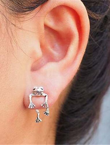  Mujer Pendientes Moderno Calle Animal Arete / Plateado / Otoño / Invierno / Primavera / Verano