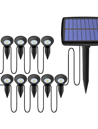  Outdoor Solar Power Lawn Lights Warm White LED Flame Light COB Lamp For Yard Garden Landscape Lawn Road Lighting
