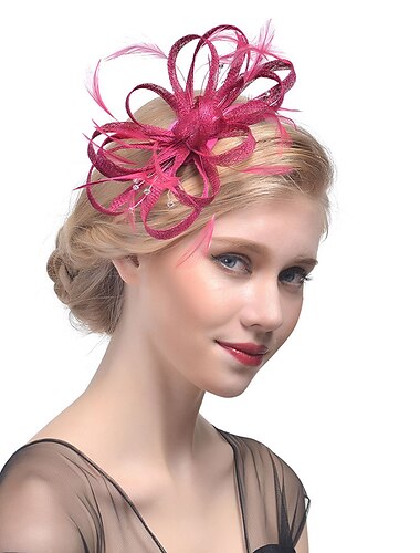  Fascinatoren Hüte Kopfbedeckungen Organza Polyester / Polyamid Fischerhut Party / Abend Festtage Vintage-Stil Mit Strass Kopfschmuck Kopfbedeckung