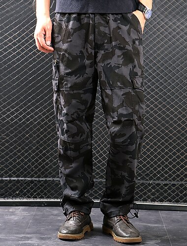  Herren Cargohosen Wanderhose Wanderhosen Militär Sommer Außen Ripstop Atmungsaktiv Rasche Trocknung Tasche mit Reißverschluss Hosen / Regenhose Unten Armeegrün Armee-Gelb Baumwolle Jagd Angeln