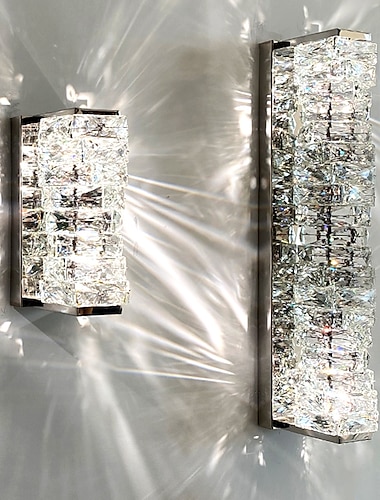  Lightinthebox cristal led luz de parede interna sala de estar luzes de parede de aço 220-240v