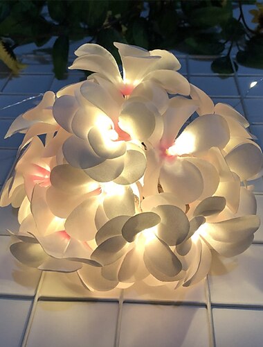  σχήμα λουλουδιού led νεράιδα φωτάκια κορδονιού 3m-20leds 1,5m-10leds γιρλάντα ελαφριά χριστουγεννιάτικη γαμήλια γιορτή κήπος διακόσμηση σπιτιού διακοπών