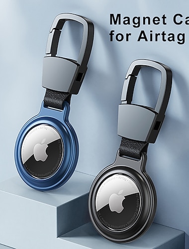  טלפון מגן עבור Apple AirTag AirTag כיסוי אחורי נייד עם מחזיק מפתחות Anti-האבוד אחיד מתכת