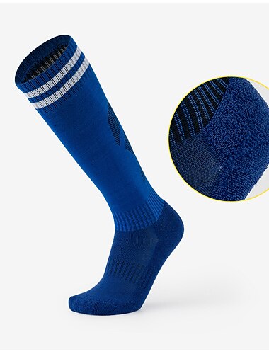 Hombre 3 pares Calcetín Media Calcetines de Deporte Calcetines informales Negro Amarillo Color Algodón A Rayas Casual Diario Deportes Medio Primavera, Otoño, Invierno, Verano Moda Confort