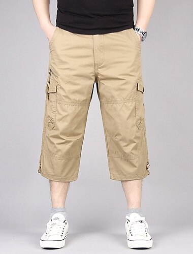  Herren Cargo Shorts Kurze Hosen Kurze Hose für Wanderer Militär Sommer Außen Ripstop Atmungsaktiv Rasche Trocknung Leicht Caprihose Armeegrün Schwarze Tarnung Arbeit Camping / Wandern / Multi Pocket