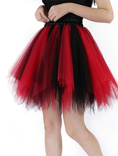  Klassische Lolita 1950er Cocktailkleid Kleid Reifrock Krinoline Krinoline Balletttänzer Einfarbig Prinzessin Damen Mädchen Hochzeit Party Junggesellinnenabschiedsparty Erwachsene Unterrock