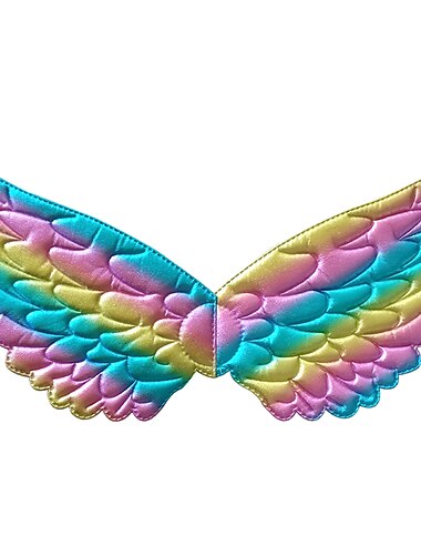  alas de unicornio mascarada niños niñas película cosplay alas de plata carnaval mascarada del día de los niños