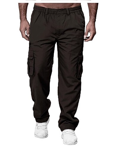  Herrenmode Cargohose Lässige Weite Hose Multi-Pocket Outdoor Arbeitshose Jogger Sportliche Jogginghose Navy