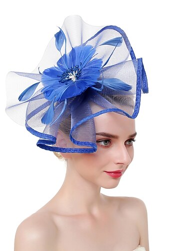  Fascinatoren Hüte Kopfbedeckungen Organza Polyester / Polyamid Fischerhut Party / Abend Festtage Vintage-Stil Mit Feder Kopfschmuck Kopfbedeckung