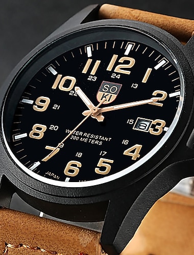  relojes militares deportivos reloj de cuarzo analógico informal de moda reloj de pulsera analógico de cuero de lujo para hombres reloj de cuarzo para hombres reloj de pulsera clásico informal de