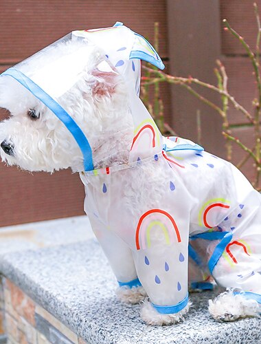  Hund Katze Regenmantel Regenjacke Wasserdicht Hundebekleidung