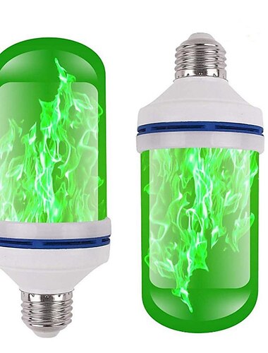  Ampoules à flamme led 7w e27 flamme scintillante accessoires d'halloween économie d'énergie pour festival halloween noël paty ac85-265v