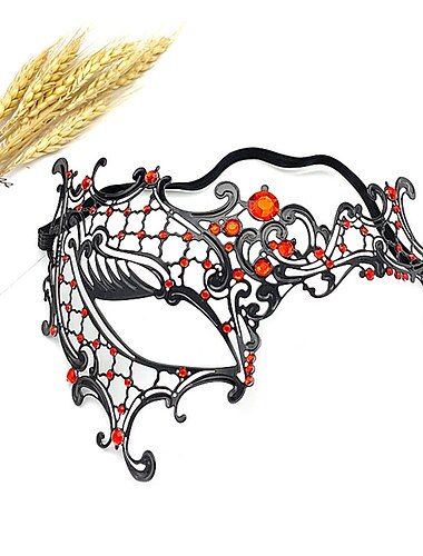  Karnevalsmaske Venezianische Maske Columbina Halbes Gesicht Party Maskerade Karneval von Venedig Karneval Einfaches Karnevalskostüm