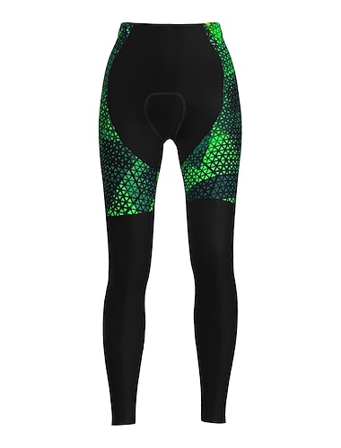  Per donna Grafico A Motivi Calzamaglia da ciclismo Bicicletta Pantaloni Collant Mountain Bike MTB Ciclismo su strada Gli sport Calore Termico Cuscinetto 3D Caldo Asciugatura Rapida Giallo Rosso