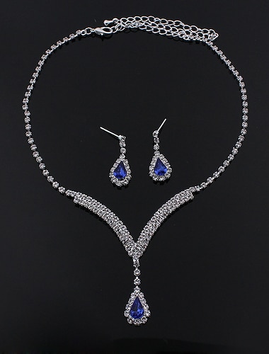  1 set Juegos de Joyería para Novias Para Regalos de Fiesta de Mujeres en la Noche Regalo Formal de Aleación de Rhinestone Candelabro Caída  Compromiso vestido para impresionar
