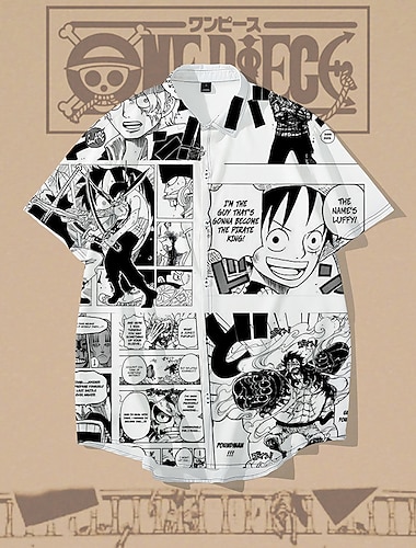  One Piece Monkey D.Luffy Dessin Animé Manga Rentrée scolaire Animé 3D Harajuku Art graphique Kawaii Pour Homme Adulte Carnaval Mascarade Rentrée scolaire Impression 3D