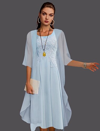  sjaal&amp; omslagdoek dames omslagdoek bruiloftsgast dames elegante zonwering halve mouw chiffon trouwomslagdoek met pure kleur voor evenement / feest lente&amp; zomer