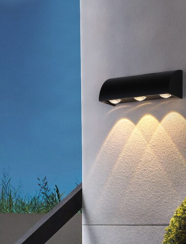  applique da esterno led impermeabile cortile corridoio applique da parete in metallo 220-240v 3 w