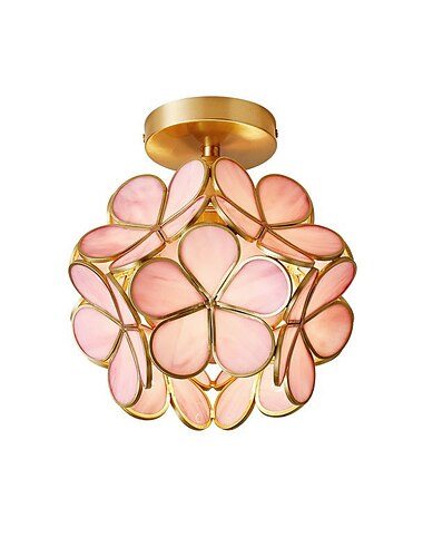  20 cm Ceiling Light LED Flower Design Pendant Lantern Design Glass Brass Modern 220-240V