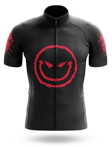  Herren Radtrikot Grafik Lustig Kurzarm Fahhrad Trikot Oberteil mit 3 Gesäßtaschen Mountainbike MTB Straßenradsport Schnelltrocknend Reflektierende Streifen Rückentasche Feuchtigkeitsableitend Sport