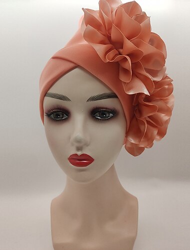  Veșminte de cap Accesoriu de Păr Mătase ca satinul Turbane Petrecere / Seara Concediu Kentucky Derby cocktail Royal Astcot Stilul etnic Cu Flori Niveluri Diadema Articole Pentru Cap