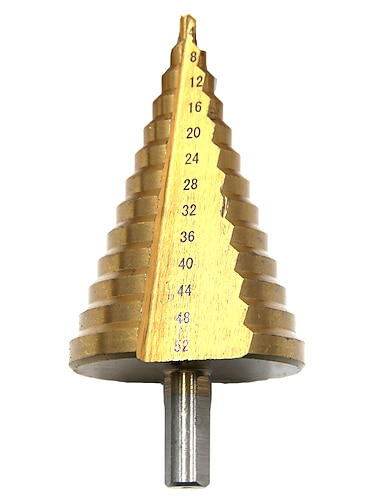  hss خطوة لقم 4mm-52mm التيتانيوم عرقوب النجارة أدوات السلطة عرقوب