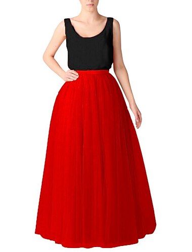  1950er Prinzessin Bodenlang Reifrock Krinoline Tutu Unterrock Damen Party / Abend Abschlussball Karneval von Venedig Erwachsene Rock