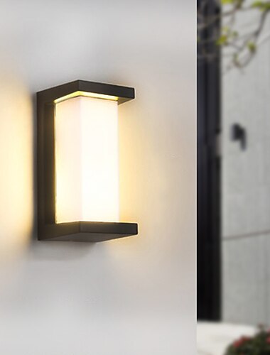  Applique Da Parete Per Esterni Moderna Led Impermeabile Cortile Corridoio Scale Applique Da Parete In Acrilico 220-240 V 10 W