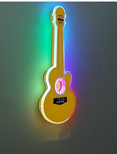  Φωτιστικό τοίχου 60 cm led φωτιστικό οροφής σχέδιο κιθάρας χωνευτά φώτα στήριξης μεταλλικό καλλιτεχνικό στυλ κομψά βαμμένα φινιρίσματα μοντέρνα κρεβατοκάμαρα μπαρ 220-240v