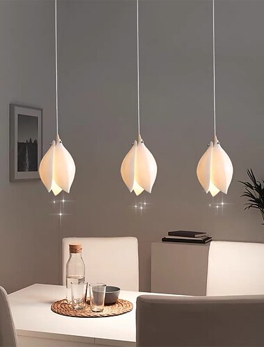  lampada a sospensione led 12 cm a forma di fiore singola testa isola in metallo galvanico 220-240v