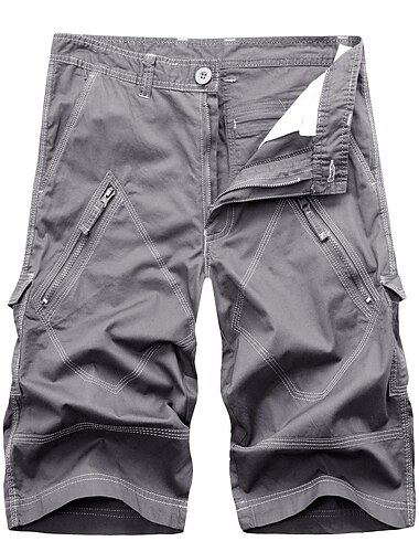 Voor heren Cargoshorts Wandelshorts Militair Zomer Buiten 12" Ripstop Ademend Sneldrogend Zak met rits Short / Broekje Kleding Onderlichaam Meerblauw Leger groen Katoen Kamperen / wandelen / grotten