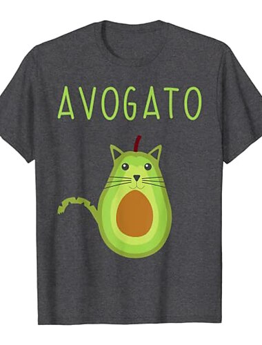  Cinco de Mayo Fiesta Avogato Katzen-Avocado T-Shirt-Ärmel Fitness-Top Zurück zur Schule Muster Unabhängigkeitstag von Mexiko Tag der Toten T-shirt Für Herren Damen Unisex Erwachsene Heißprägen 100