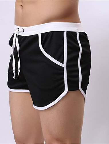  Herre Badeshorts Surfeshorts 3 tommers shorts Elastisk midje Fargeblokk Komfort Pustende Kort Sport & Utendørs Daglig Bading Stilfull Avslappet / Sportslig Svart Marineblå Mikroelastisk