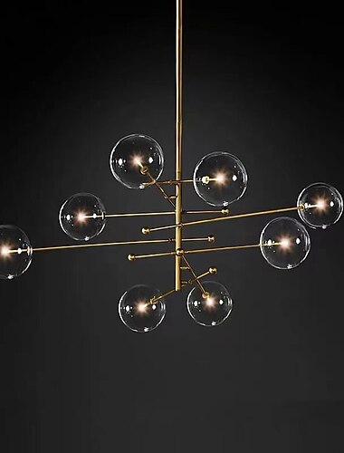  80/120 cm Pendelleuchte LED Kronleuchter Globus Glas Metall künstlerischer Stil moderner Stil klassisch 220-240V