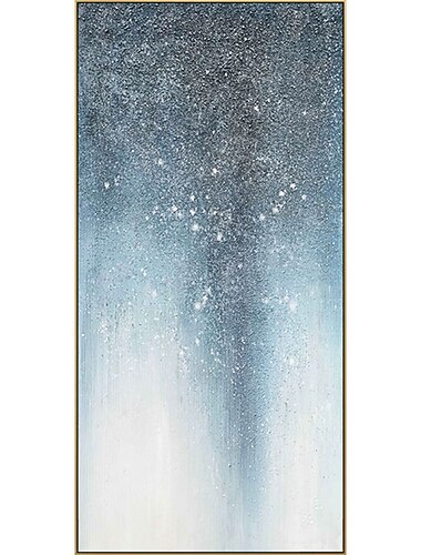  Hang festett olajfestmény Kézzel festett Függőleges Absztrakt Tájkép Klasszikus Modern Anélkül, belső keret