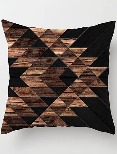  Kissenbezug 1pc Kunstleinen weiche dekorative quadratische Kissenbezug Kissenbezug Kissenbezug für Sofa Schlafzimmer 45 x 45 cm (18 x 18 Zoll) überlegene Qualität maschinenwaschbar 1 Stück