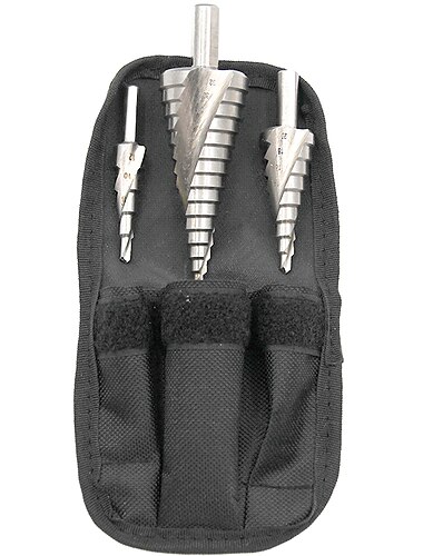  اللون الطبيعي الثلاثي حلزوني 3 قطعة كيس نايلون المثقاب الكهربائي مكافحة ارتداء جدار اللكم / الصلب الحفر