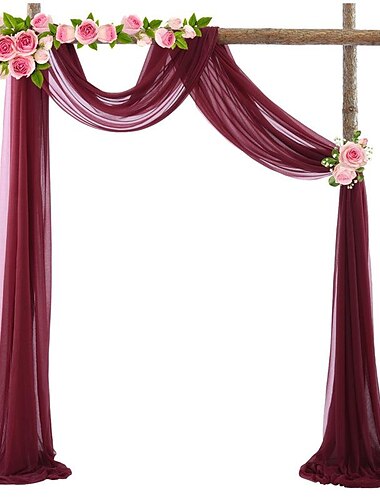  Outdoor Vorhang hochzeitsbogen drapieren stoff chiffon stoff drapierung hochzeitszeremonie empfang swag dekorationen 70 * 550 cm