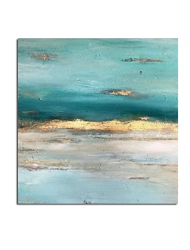  Hang-Ölgemälde Handgemalte Quadratisch Abstrakt Landschaft Moderne Modern Ohne Innenrahmen (ohne Rahmen)