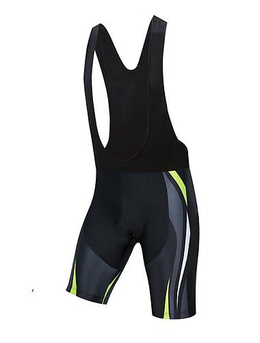  Herre Polkadotter Rutet Sykkelveishorts Bib Shorts Sykkel Sykkelshorts Med Seler Fjellsykling Veisykling sport 3D Pute Sykling Hurtigtørkende Fukttransport Svart Blå Spandex Klær Sykkelklær