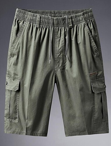  Herre Cargoshorts Turshorts Sommer Utendørs Ripstop Hurtigtørkende Lettvekt Multi Pocket Shorts Bunner Camping / fotturer / grotting XL XXL XXXL 4XL 5XL / Slitestyrke