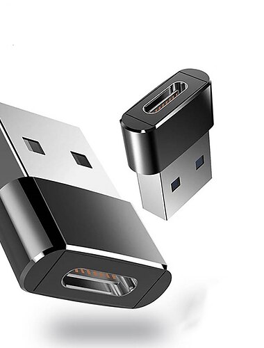  Adaptador usb-c hembra a usb macho tipo c a conector de cargador usb para iphone 12 13 pro max se airpods ipad air samsung galaxy s22 s21 note 20 a71 a72