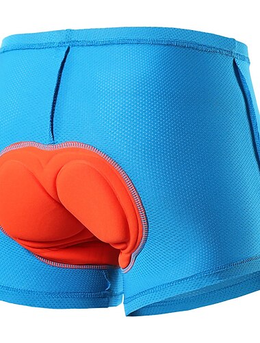 Arsuxeo Herre Fôrede sykkelshorts Polyester Sykkel Undertøy Boxershorts Fôrede shorts 3D Pute Pustende Anatomisk design sport Lapper Mørkegrå / Svart / Oransje / Svart Fjellsykling Veisykling Klær