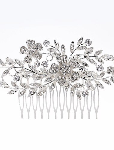 Accessoires pour cheveux Alliage Mariage Fête / Soirée Style classique Mariage Avec Peigne florale Casque Couvre-chef