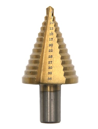  التيتانيوم 5-35mm مثقاب خطوة مكافحة التآكل التثقيب / حفر الصلب