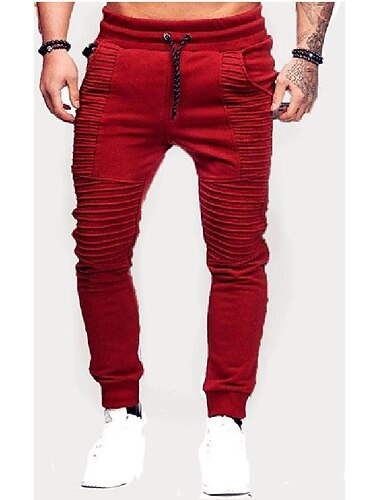  pantaloni de jogging pentru alergare pentru bărbați, ocazionali, cu șnur, pantaloni atletici de gimnastică, la modă, pantaloni subțiri cu talie mijlocie, verde armată